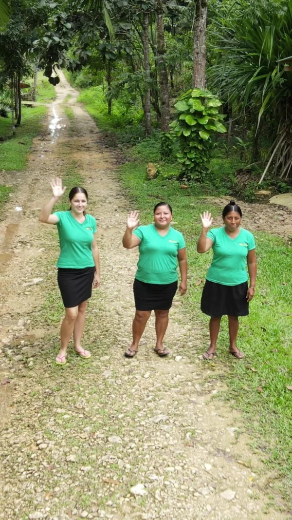 Staff members of Sun Creek Lodge in Belize