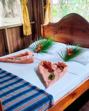 sun creek lodge parrot cottage queen bed 4 5